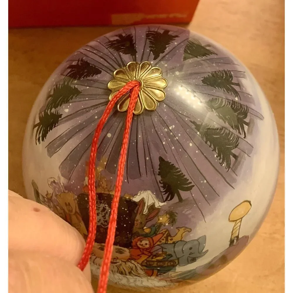 Jolly Old World St. Nicholas Glass Blown Hand Painted Christmas Ornament‎
